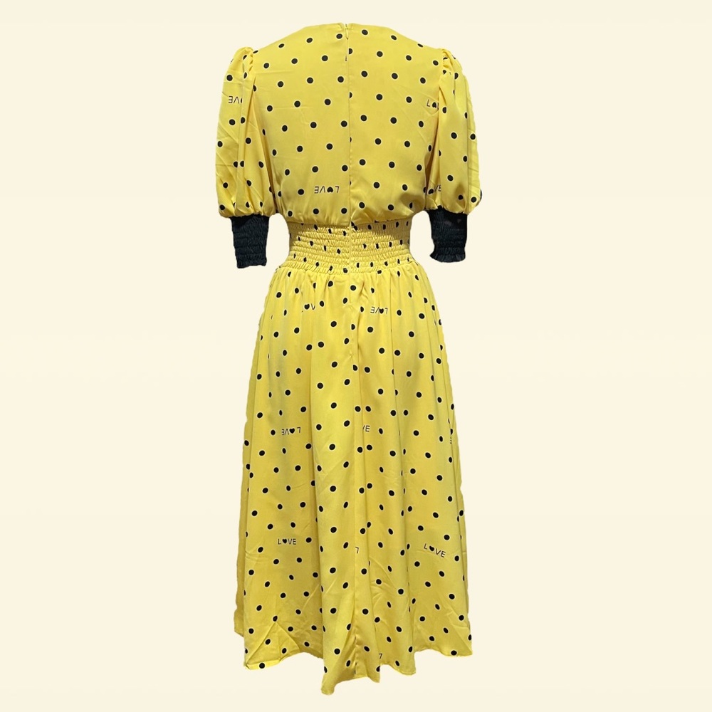Lee Lee’s Cute Retro Polka Dot Dress! Pockets! - Picture 4 of 5